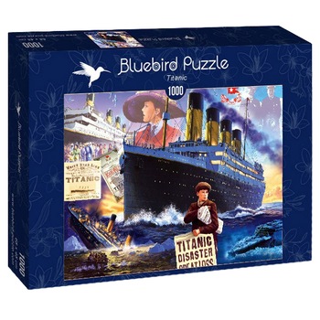 Puzzle Bluebird - Steve Crisp, Titanic, 1000 piese Puzzle Bluebird - Steve Crisp, Titanic, 1000 piese