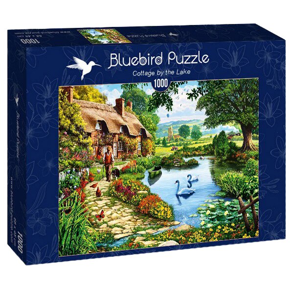 Puzzle Bluebird - Cottage by the lake, 1000 piese