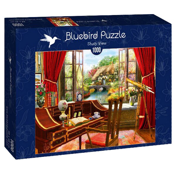 Puzzle Bluebird - Dominic Davison, Study view, 1000 piese