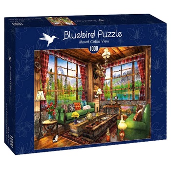 Puzzle Bluebird - Dominic Davison, Mount cabin view, 1000 piese Puzzle Bluebird - Dominic Davison, Mount cabin view, 1000 piese