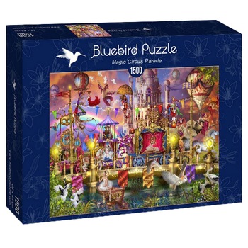 Puzzle Bluebird - Marchetti Ciro, Magic circus parade, 1500 piese Puzzle Bluebird - Marchetti Ciro, Magic circus parade, 1500 piese