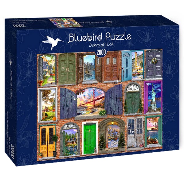 Puzzle Bluebird - Dominic Davison, Doors of USA, 2000 piese