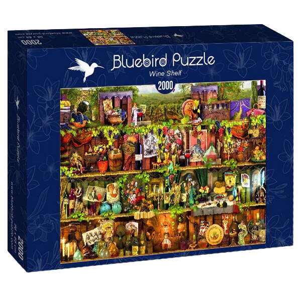 Puzzle Bluebird - Aimee Stewart, Wine shelf, 2000 piese
