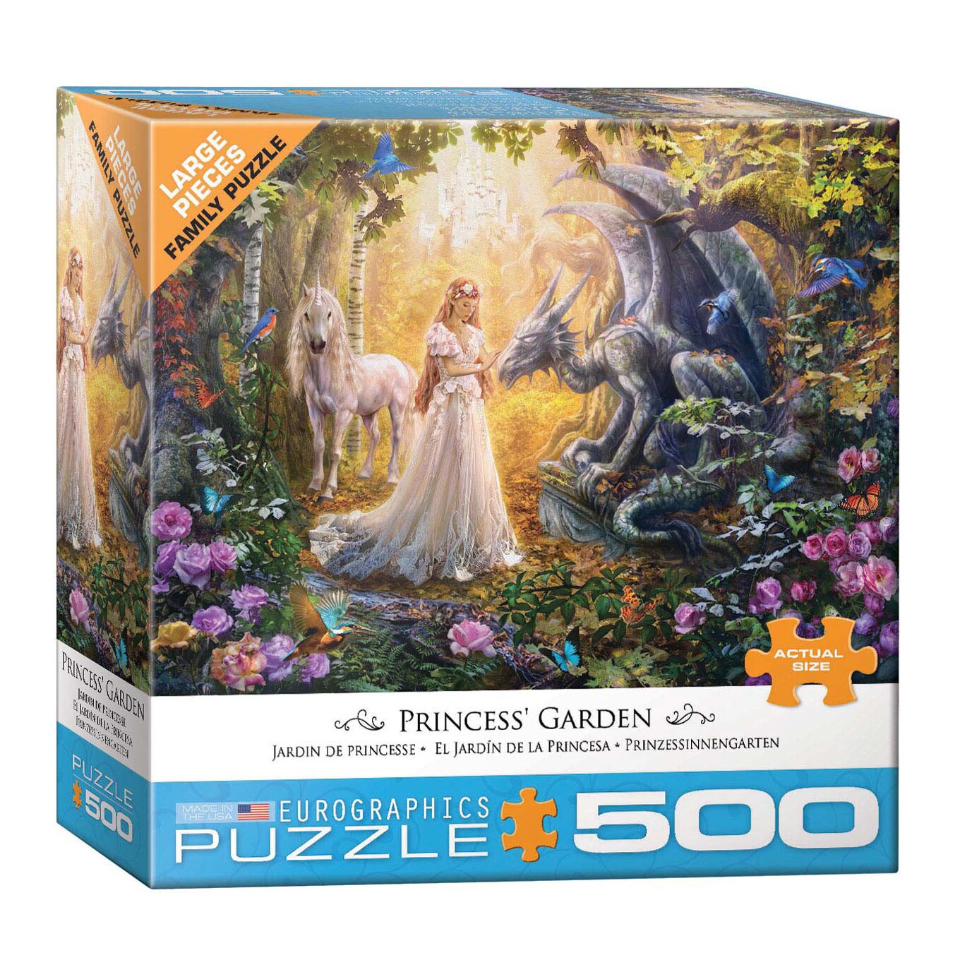 Puzzle Eurographics - Princess' garden, 500 piese XXL
