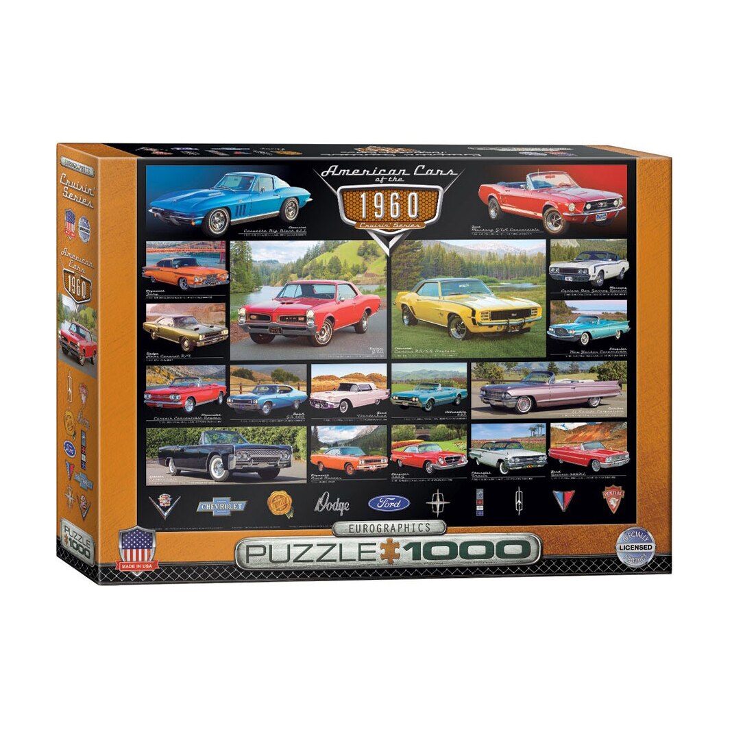 Puzzle Eurographics - American cars of the 1960s, 1000 piese