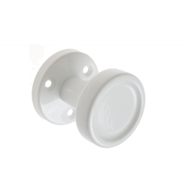 Дръжка с метална топка за фиксиран монтаж, 56 мм, Бяла