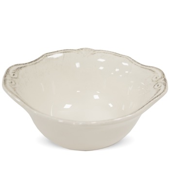 Bol de portelan Vintage, alb, 6.5x15.5x14 cm Bol de portelan Vintage, alb, 6.5x15.5x14 cm