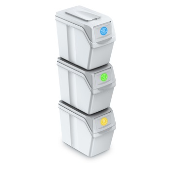 Set 3 buc cosuri de gunoi pentru colectare selectiva  Set 3 buc cosuri de gunoi pentru colectare selectiva