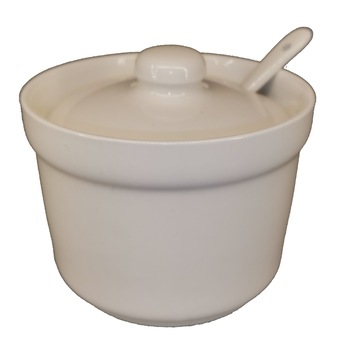 Zaharnita ceramica alba, ClauM, 300 ml Zaharnita ceramica alba, ClauM, 300 ml