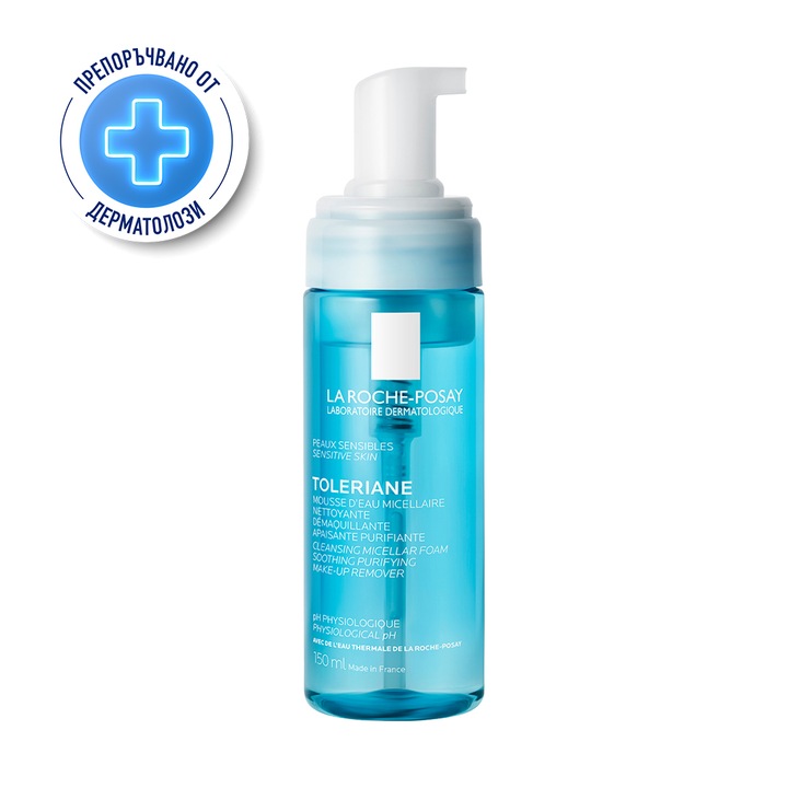 Почистваща пяна с мицеларна вода La Roche-Posay за нормална/смесена и чувствителна кожа, 150 мл