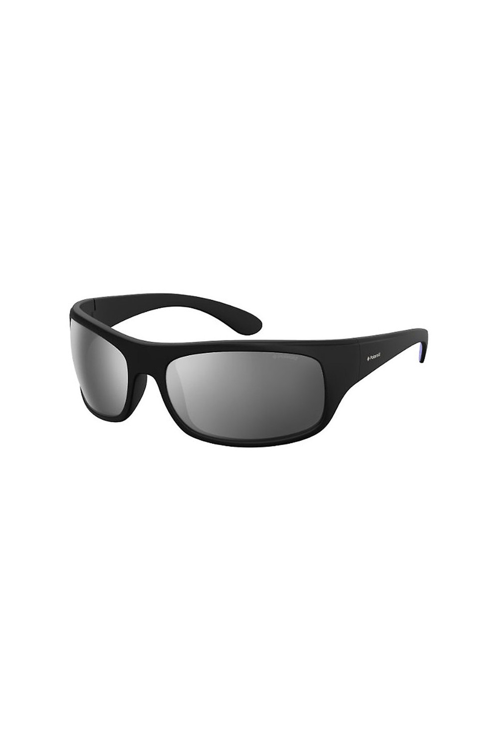 Polaroid, Ochelari de soare wrap unisex, cu lentile polarizate, Negru, 60-16-140 Standard