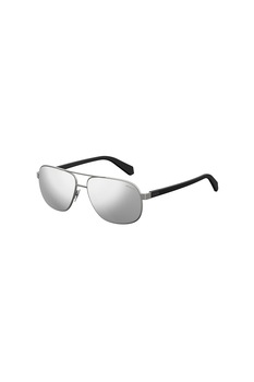 Polaroid, Ochelari de soare unisex aviator, cu lentile polarizate, Argintiu/Negru, 60-14-145 Standard Polaroid, Ochelari de soare unisex aviator, cu lentile polarizate, Argintiu/Negru, 60-14-145 Standard