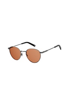 Polaroid, Ochelari de soare rotunzi unisex cu lentile polarizate, Argintiu inchis, 49-20-145 Standard Polaroid, Ochelari de soare rotunzi unisex cu lentile polarizate, Argintiu inchis, 49-20-145 Standard