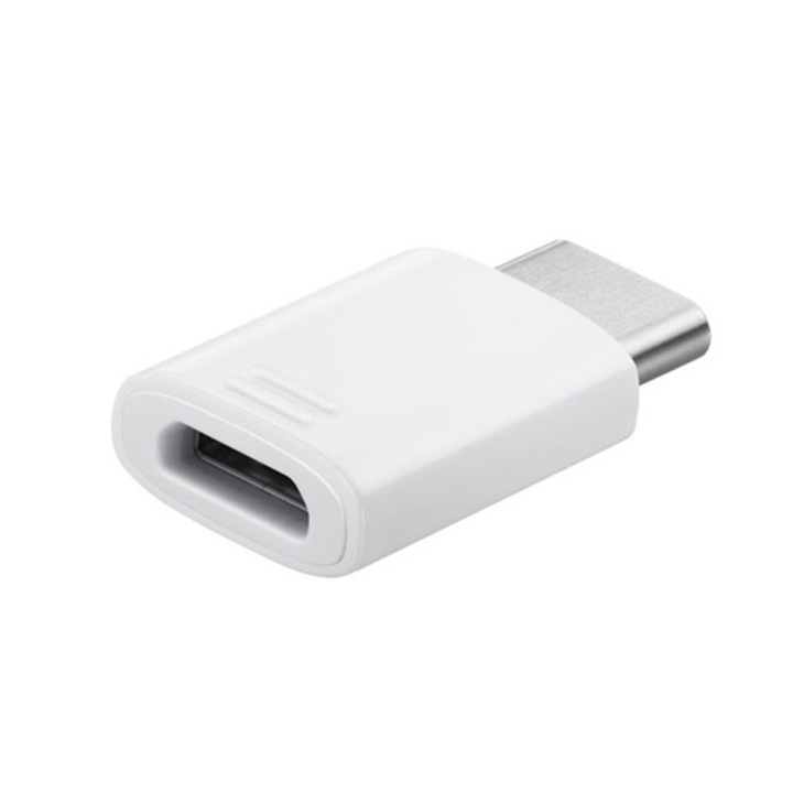 Samsung Adapter (microUSB - Type-C, OTG, és töltés), Fehér