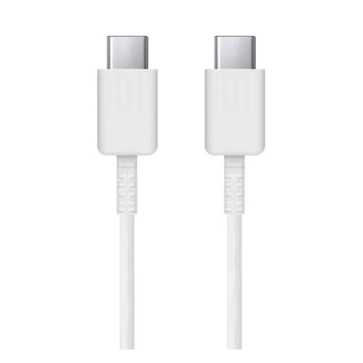 Samsung adatkábel és töltő (Type-C / Type-C, 80 cm, gyorstöltés támogatás), Fehér
