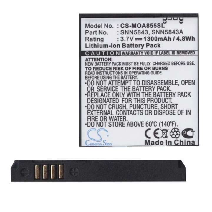 Cameron Sino Akkumulátor 1300 mAh LI-ION (BP6X kompatibilis) (Motorola Motoluxe (XT615))