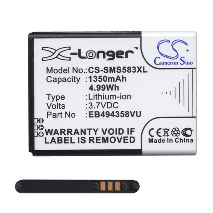 Cameron Sino Akkumulátor 1350 mAh LI-ION (EB494358VU / EB464358VU kompatibilis) (Samsung Galaxy Young (GT-S631))