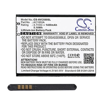 Baterie, Cameron Sino, 1400 mAh LI-ION, Compatibila AC1850A