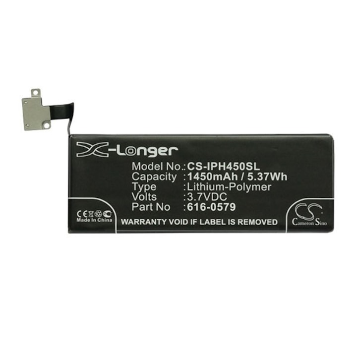 Cameron Sino Akkumulátor 1450 mAh LI-Polymer (belső Akkumulátor, beépítése szakértelmet igényel, 616-0579 / 616-0582 kompatibilis) (Apple iPhone 4S)