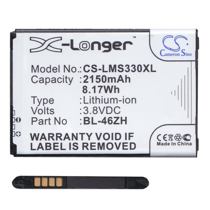 Cameron Sino Akkumulátor 2150 mAh LI-ION (BL-46ZH kompatibilis) (LG K8 (K35n))