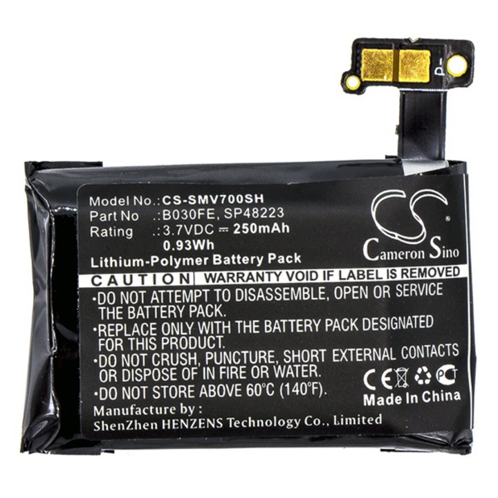 Cameron Sino Akkumulátor 250mAh LI-Polymer (belső Akkumulátor, beépítése szakértelmet igényel,GH43-03992A kompatibilis) (Samsung Galaxy Gear)