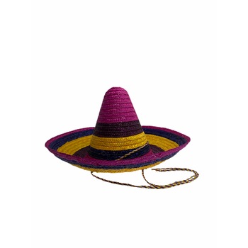Palarie Petrecere Sombrero, Multicolor, 43 cm Palarie Petrecere Sombrero, Multicolor, 43 cm