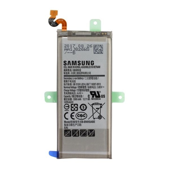Samsung Akkumulátor 3300 mAh LI-ION (belső Akkumulátor, beépítése szakértelmet igényel) (Samsung Galaxy Note 8 (SM-N95F))