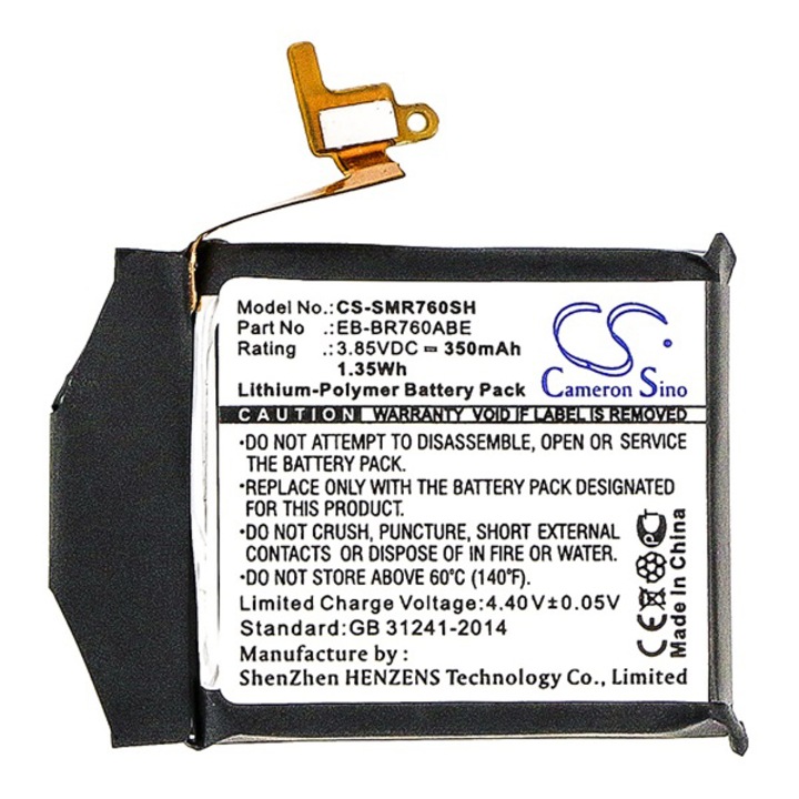 Cameron Sino Akkumulátor 350 mAh LI-Polymer (belső Akkumulátor, EB-BR760ABE kompatibilis) (Samsung Gear S3 Frontier)