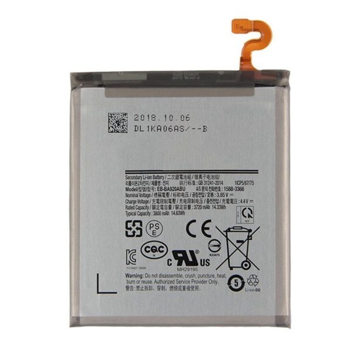 Samsung Akkumulátor 3800 mAh LI-ION (belső Akkumulátor, beépítése szakértelmet igényel) (Samsung Galaxy A9 (218) SM-A92)
