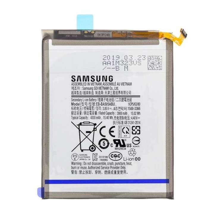 Samsung Akkumulátor 4000 mAh LI-ION (belső Akkumulátor, beépítése szakértelmet igényel) (Samsung Galaxy A5 (SM-A55F))