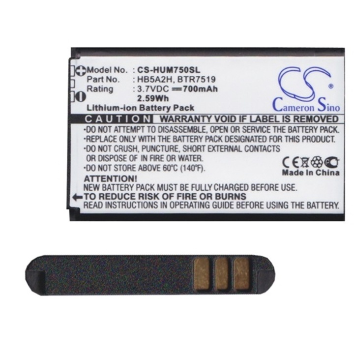 Cameron Sino Akkumulátor 700 mAh LI-ION (HB5A2H kompatibilis) (T-Mobile Pulse Mini)