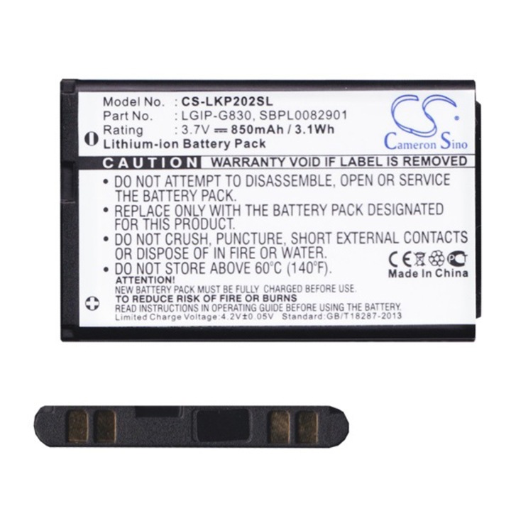 Cameron Sino Akkumulátor 850 mAh LI-ION (LGIP-G830 kompatibilis) (LG KP22)