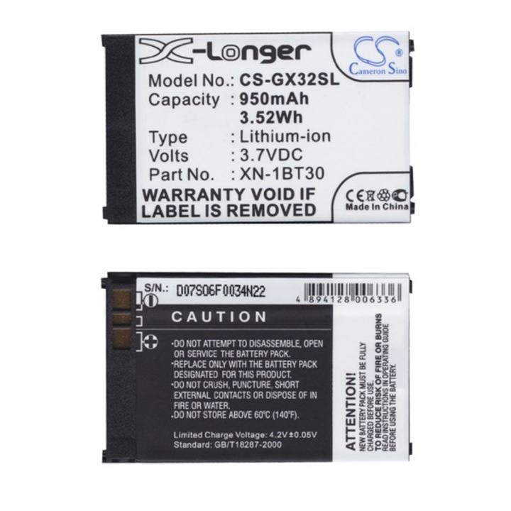 Cameron Sino Akkumulátor 950 mAh LI-ION (XN-1BT30 kompatibilis) (Sharp 55SH)