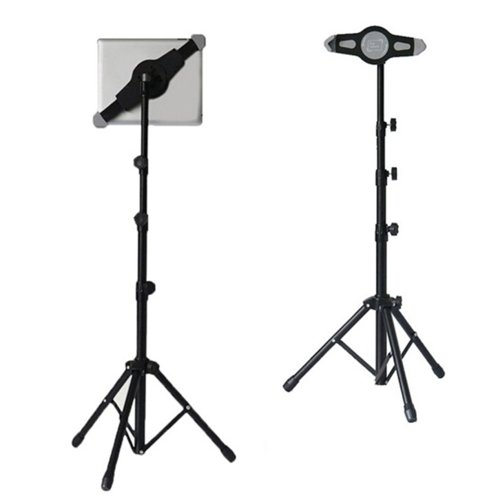 Gigapack Tripod állvány (állítható, 70-140 cm magasságban, univerzális, 7-11"), Fekete