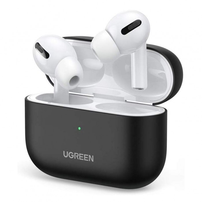 Husa protectoare AirPods Pro, Ugreen Silica Gel, Negru