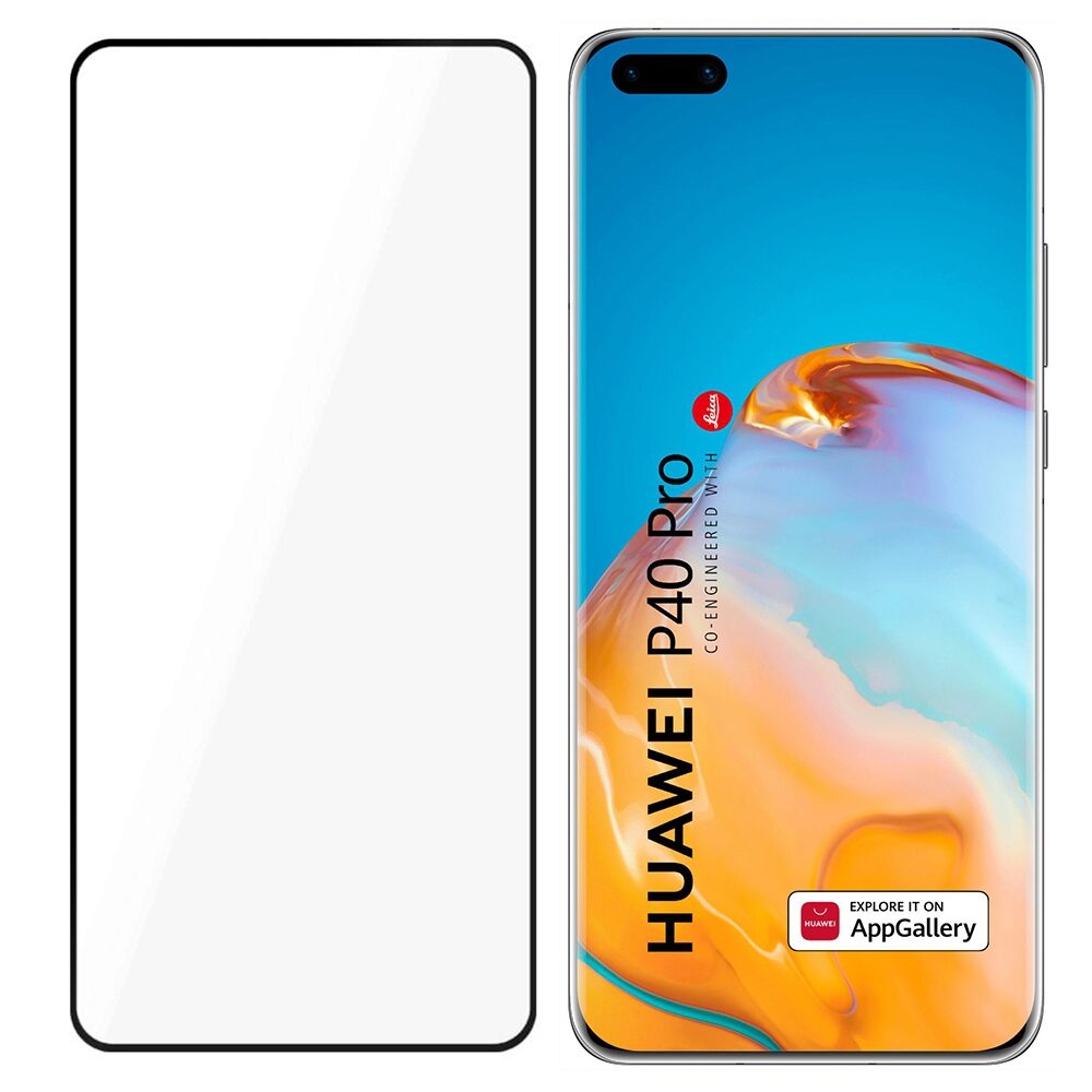 Folie Sticla 3MK HardGlass Max pentru Huawei P40 Pro, 3D, Full Cover, Negru