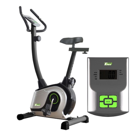 Bicicleta fitness TUNER FITNESS T1200UP, Magnetica, Volanta 4 kg, Greutate utilizator 100 kg
