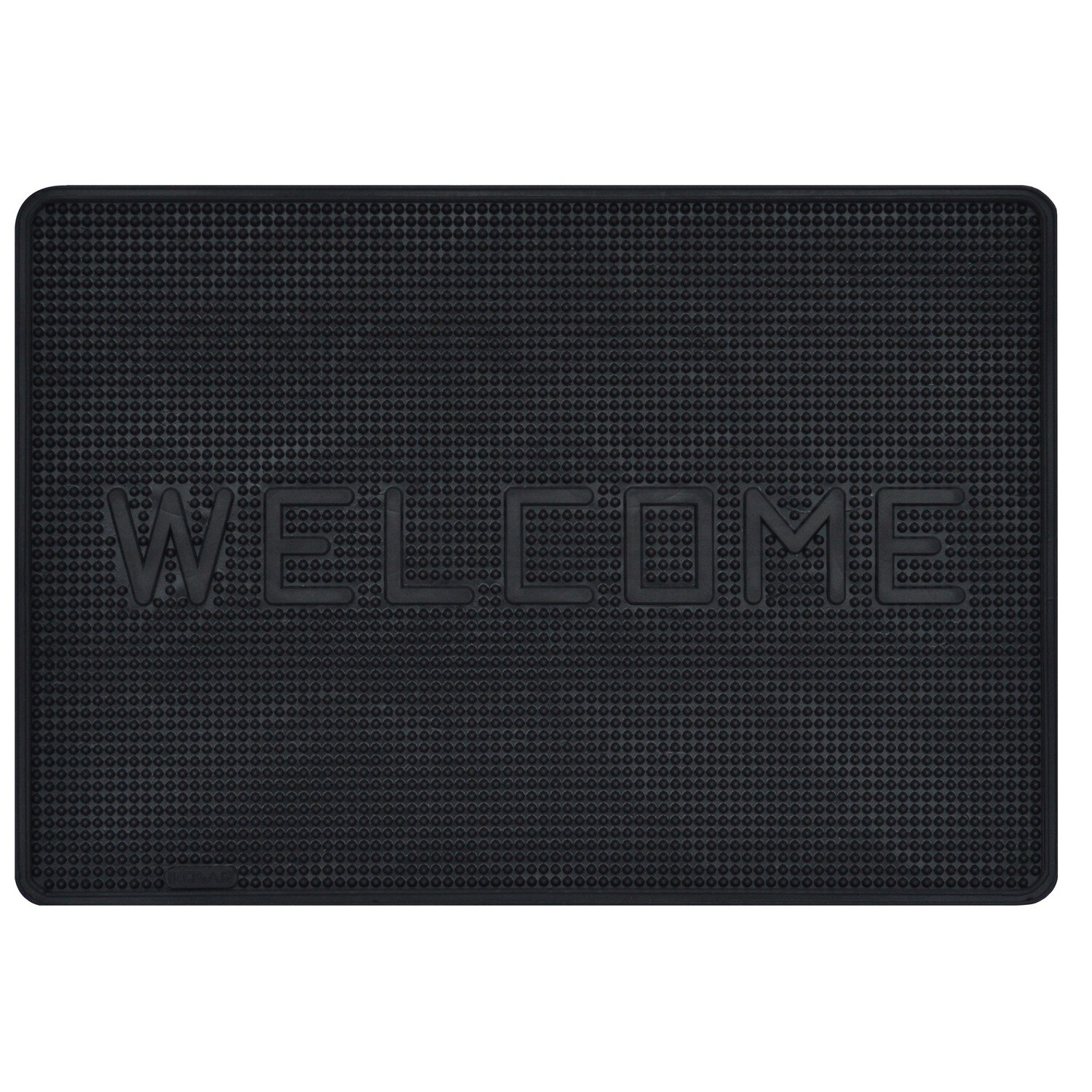 Covor exterior si interior,forma dreptunghiulara,din cauciuc cu mesaj welcome