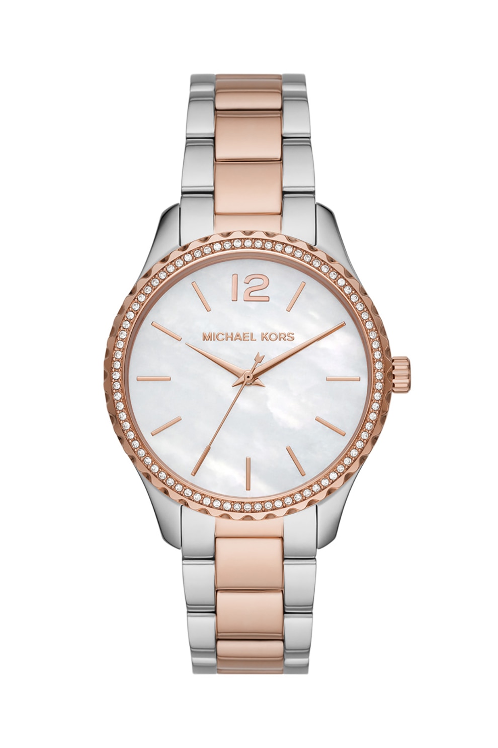 Michael Kors, Ceas quartz decorat cu cristale, Argintiu