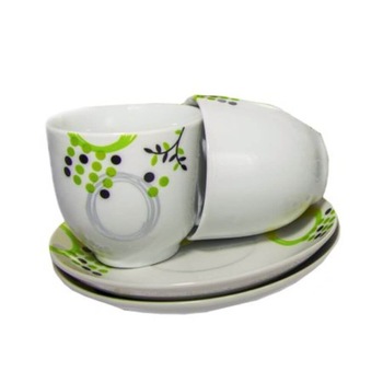 Serviciu Portelan pentru Cafea, 12 Piese, Model Andreea, 6 Cesti 200 ml, 6 Farfurii, Culoare Alba Serviciu Portelan pentru Cafea, 12 Piese, Model Andreea, 6 Cesti 200 ml, 6 Farfurii, Culoare Alba