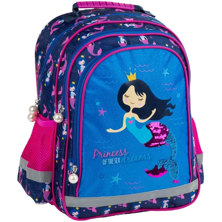 Set ruscac scoala Sirena, multicolor