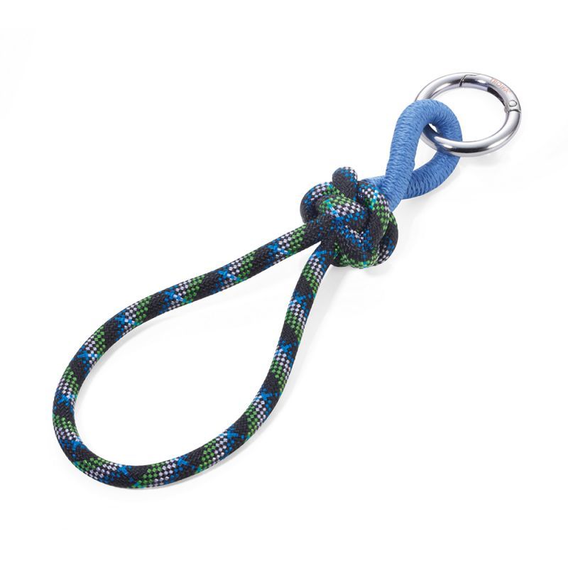 Breloc - Rope with Knot - Blue and Green, Troika, Albastru / Verde, Textil, 6 cm x 3 cm