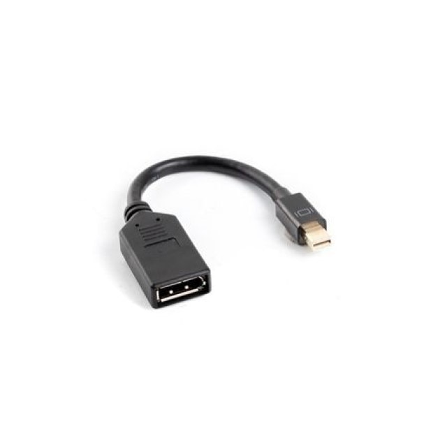 Adaptor HP Mini DisplayPort (m) la DisplayPort (f), Negru, 13 cm
