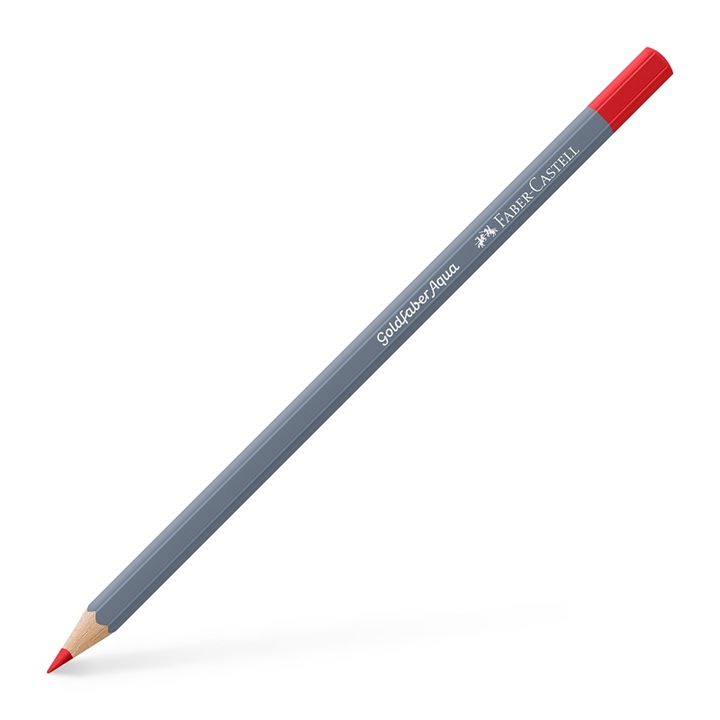 Акварелен молив Faber-Castell Goldfaber Aqua, № 121, блед аленочервен