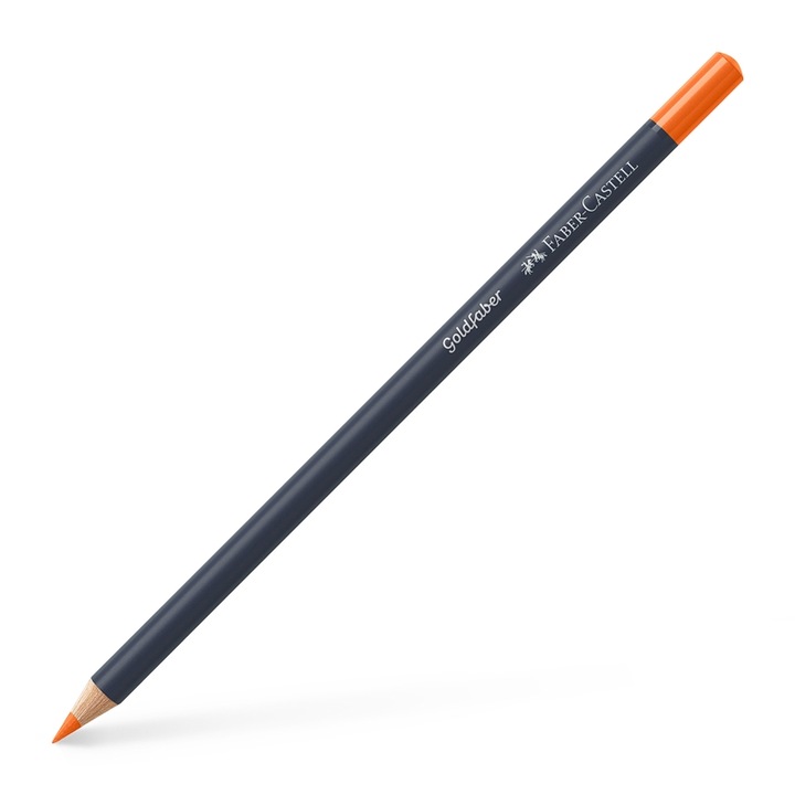 Цветен молив Faber-Castell Goldfaber, № 115, тъмен кадмиевооранжев