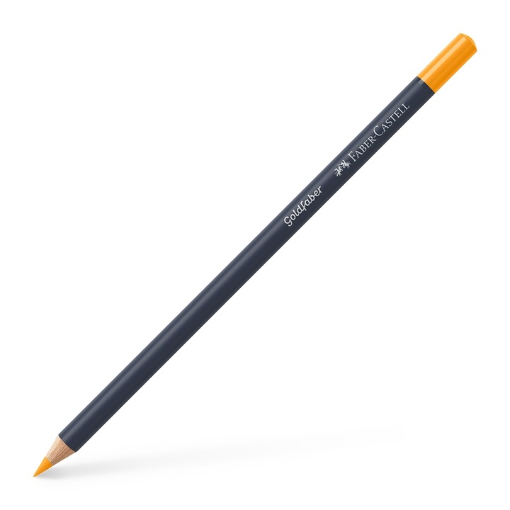 Цветен молив Faber-Castell Goldfaber, № 109, тъмножълт хром