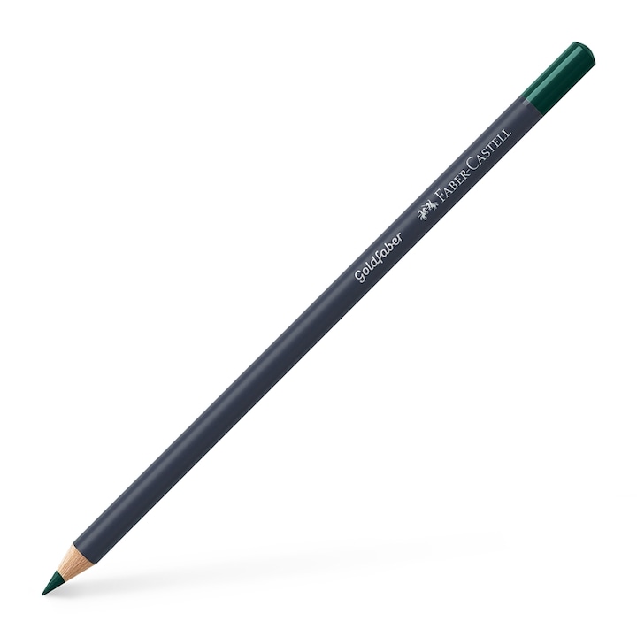 Creion Colorat Verde Cobalt Aprins 158 Goldfaber Faber-castell
