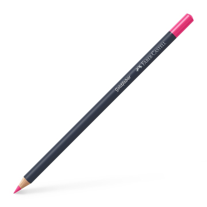 Цветен молив Faber-Castell Goldfaber, № 123, розов