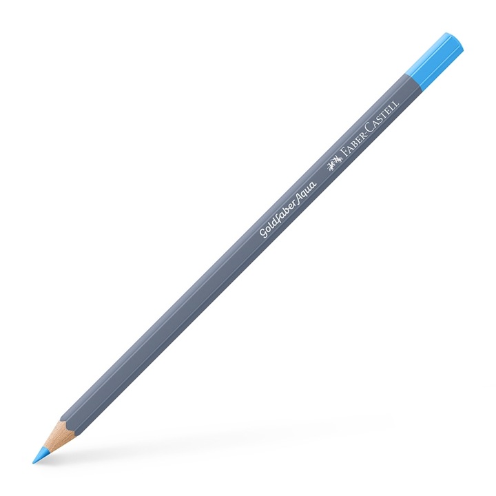 Акварелен молив Faber-Castell Goldfaber Aqua, № 147, светлосин