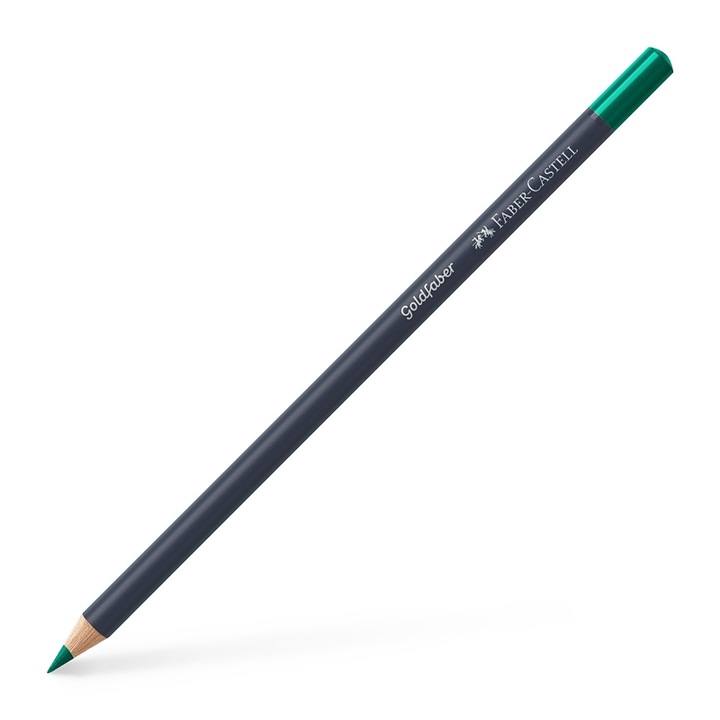 Цветен молив Faber-Castell Goldfaber, № 161, фтало зелен